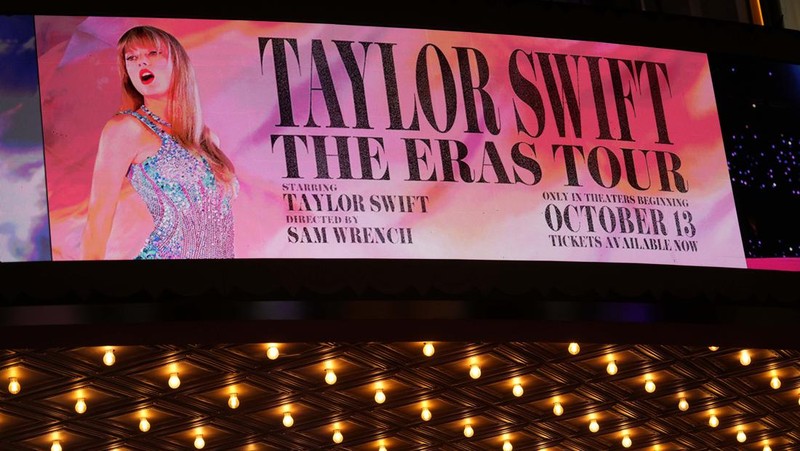 Taylor Swift attends a premiere for Taylor Swift: The Eras Tour in Los Angeles, California, U.S., October 11, 2023. REUTERS/Mario Anzuoni