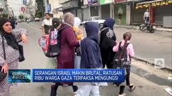 Serangan Israel Brutal, Ratusan Ribu Warga Gaza Mengungsi