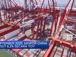 Ekspor China Turun 6,2% (YOY) Pada Akhir September 2023