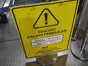 Eskalator Stasiun Bekasi Masih Rusak, DJKA: Perbaikan Rumit
