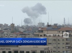 Video: Israel Gempur Gaza Dengan 6.000 Bom