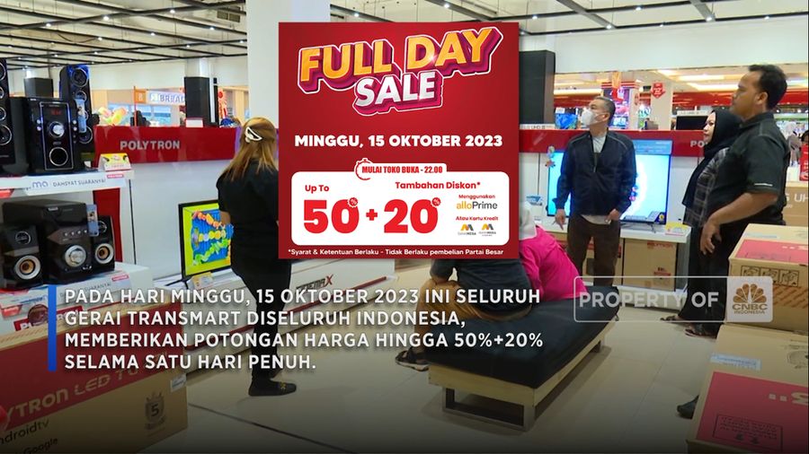 Besok! Diskon 50%+20% di Transmart Full Day Sale Datang Lagi (CNBC Indonesia TV)