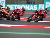 Momen Bagnaia Juara Pertamina Grand Prix of Indonesia 2023