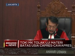 Video: MK Tolak Gugatan Batas Usia Capres-Cawapres Dari PSI