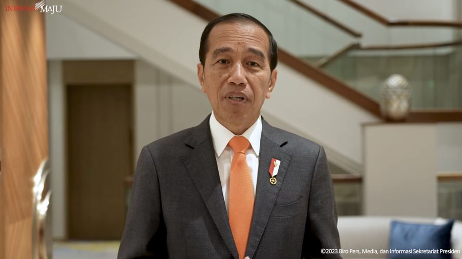 Presiden Joko Widodo saat memberikan keterangan pers terkait putusan Mahkamah Konstitusi. (Tangkapan Layar Youtube Sekretariat Presiden)