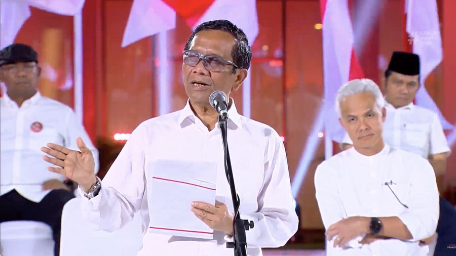 Deklarasi Ganjar Pranowo dan Mahfud MD. (Tangkapan Layar Youtube Ganjar Pranowo)