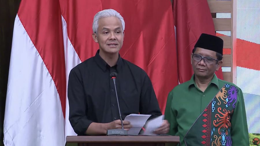 Ganjar Pranowo calon Presiden dan Wakil Presiden 2024. (Tangkapan layar Youtube PDI Perjuangan)