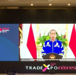 Resmikan TEI 2023, Presiden Ingatkan Jangan Lengah