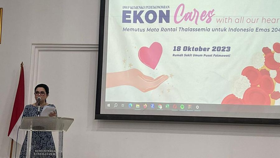 Kegiatan Sosial Kunjungan Penderita Thalasemia: Ekon Cares With All Our Hearts “Memutus Mata Rantai Thalasemia untuk Indonesia Emas 2045” di RS Fatmawati, Jakarta, Rabu (18/10/20)/Teti Purwanti