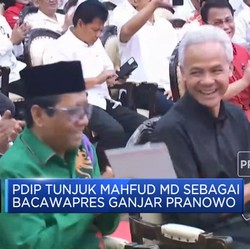 PDIP Tunjuk Mahfud MD Sebagai Bacawapres Ganjar Pranowo