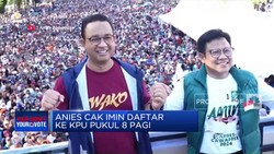 Syarat Lengkap, Anies-Cak Imin Daftar KPU
