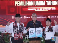 Detik-Detik Anies-Cak Imin Daftar ke KPU, Jadi yang Pertama