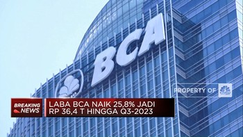 Laba BCA Naik 25,8% Jadi Rp 36,4 T Hingga Q3-2023