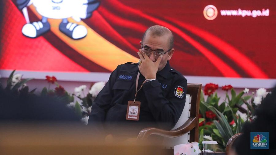Ketua KPU RI, Hasyim Asyari. (CNBC Indonesia/Faisal Rahman)