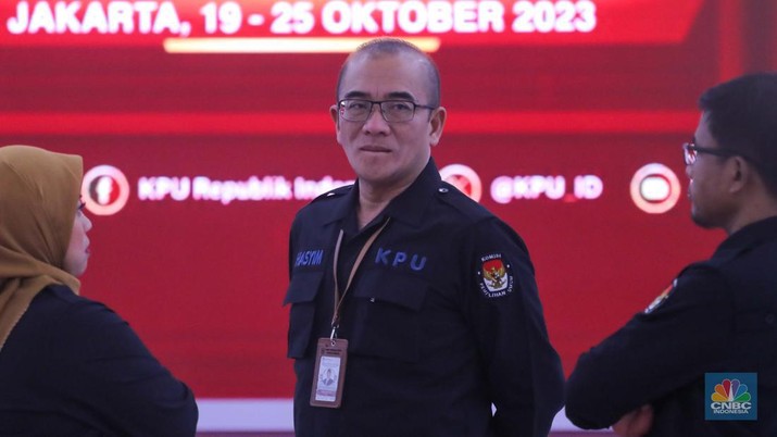 Ketua KPU RI, Hasyim Asyari. (CNBC Indonesia/Faisal Rahman)