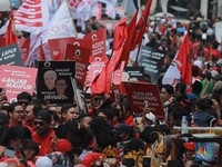 Penampakan Massa Pendukung Ganjar-Mahfud MD Padati KPU
