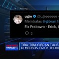 Tiba-Tiba Gibran Tulis Huruf 'E' Di Medsos, Erick Thohir?