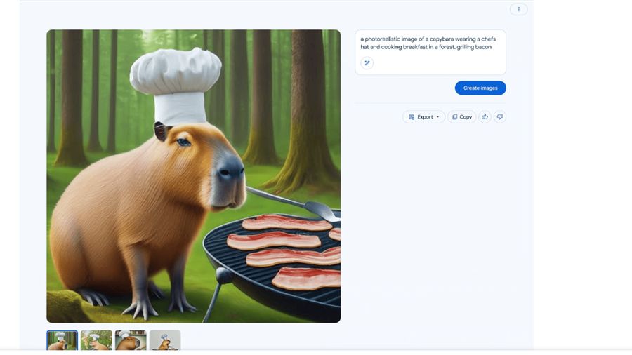 Gambar yang diciptakan dengan teknologi AI Google berdasarkan perintah teks
