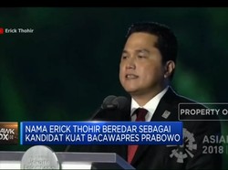 Nama Erick Thohir Beredar Jadi Kandidat Bacawapres Prabowo