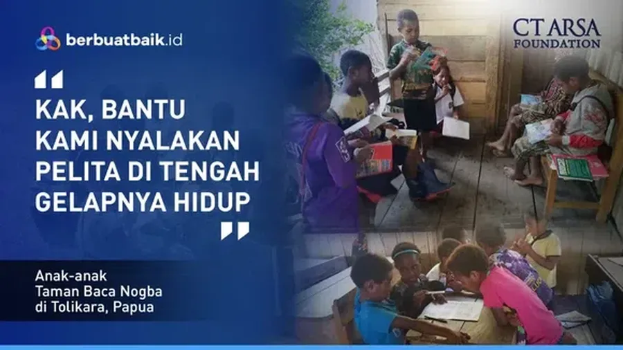 Perjuangan Anak Papua Menembus Hutan hingga Jalan Kaki 3 Hari untuk Belajar. (Dok. Berbuat Baik)