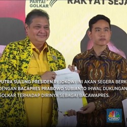 Gibran Terima Surat Keputusan Golkar Sebagai Cawapres