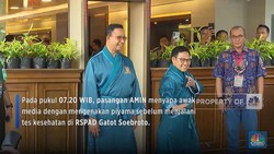 Pagi ini Pasangan AMIN Tes Kesehatan di RSPAD