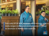 Pagi ini Pasangan AMIN Tes Kesehatan di RSPAD