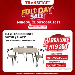 Transmart Ada Diskon Gede Besok! Harga Meja Makan Rp 1 Jutaan