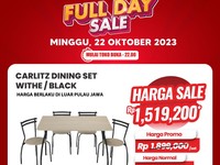 Transmart Ada Diskon Gede Besok! Harga Meja Makan Rp 1 Jutaan