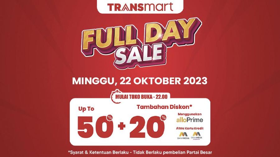 Transmart Full Day Sale Minggu (22/10/2023). (CNBC Indonesia)
