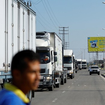 Antrean Truk Bantuan Mengular di Perbatasan Israel-Palestina