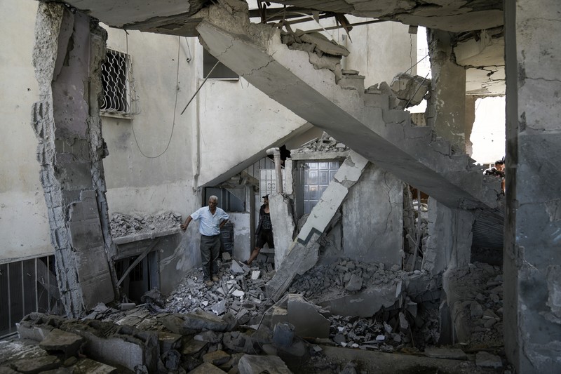 Kondsi Masjid Al Ansar yang rusak akibat hantaman rudal Israel di kamp pengungsi Jenin, Tepi Barat, Minggu (22/10/2023). (AP Photo/Majdi Mohammed) Kondsi Masjid Al Ansar yang rusak akibat hantaman rudal Israel di kamp pengungsi Jenin, Tepi Barat, Minggu (22/10/2023). (AP Photo/Majdi Mohammed)