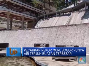Pecahkan Rekor MURI, Bogor Punya Air Terjun Buatan Terbesar