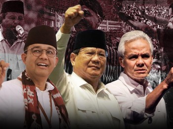 Real Count KPU 06:16 WIB: Prabowo 58,3%, Anies 24,35%, Ganjar 17,35%