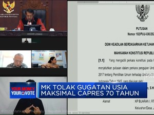 Video: MK Tolak Gugatan Usia Maksimal Capres 70 Tahun