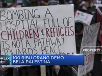 Video: Ratusan Ribu Orang di AS & London Demo Bela Palestina