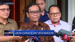 Jokowi Ucapkan Selamat Untuk Mahfud MD