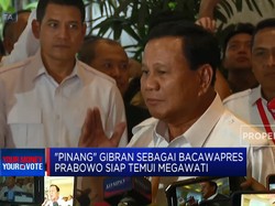 "Lamar" Gibran Jadi Bacawapres, Prabowo Siap Temui Megawati