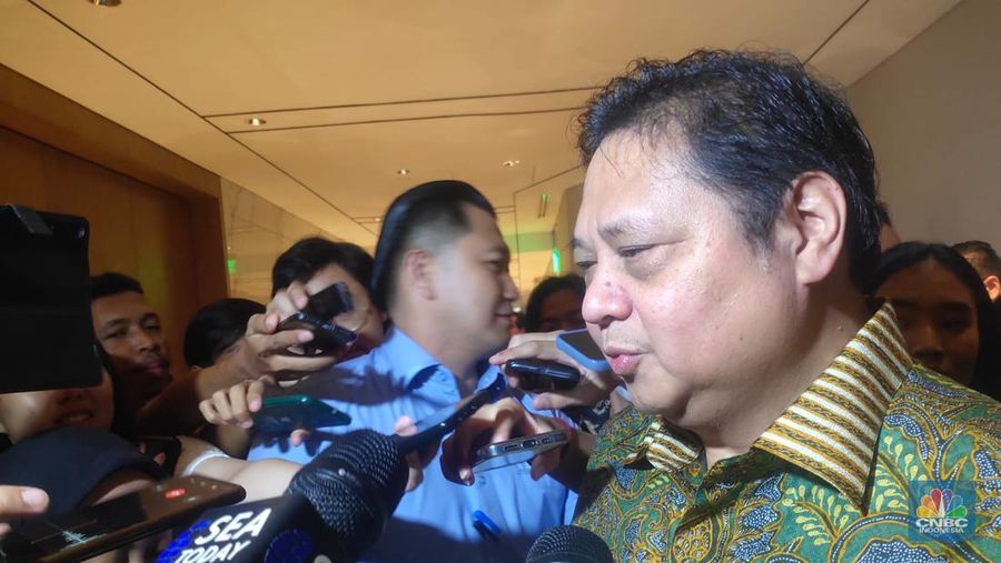 Menko Perekonomian, Airlangga Hartarto. (²©²ÊÍøÕ¾/Rosseno Aji)