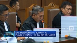 Eks Menkominfo Johnny G. Plate Dituntut 15 Tahun Penjara