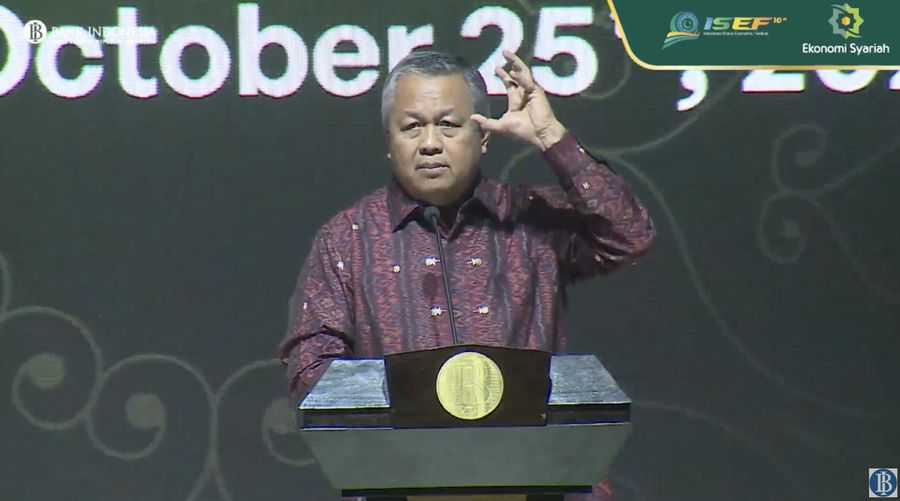 Gubernur Bank Indonesia (BI) Perry Warjiyo dalam The 9th International Conference & Call for Papers Journal of Islamic Monetary Economics & Finance.
