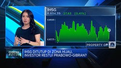 IHSG Ditutup di Zona Hijau, Investor Restui Prabowo-Gibran?
