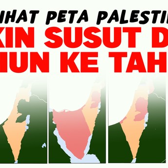 Melihat Peta Palestina, Makin Susut dari Tahun ke Tahun