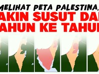 Melihat Peta Palestina, Makin Susut dari Tahun ke Tahun