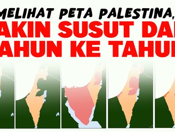 Melihat Peta Palestina, Makin Susut dari Tahun ke Tahun