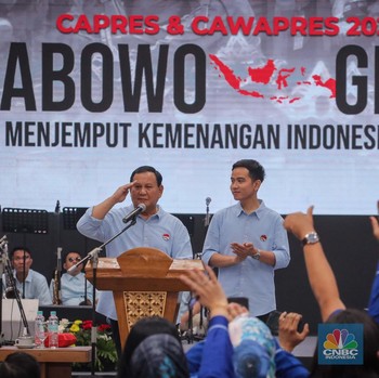 Semangat Berkobar di Detik-Detik Deklarasi Prabowo-Gibran