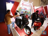 Tampang Deretan Motor Listrik Kinclong Abis di ICE BSD