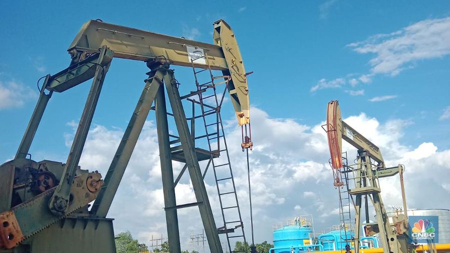 Pompa angguk Wilayah Kerja (WK) Rokan PT Pertamina Hulu Rokan (PHR). (վ/Pratama Guitarra)