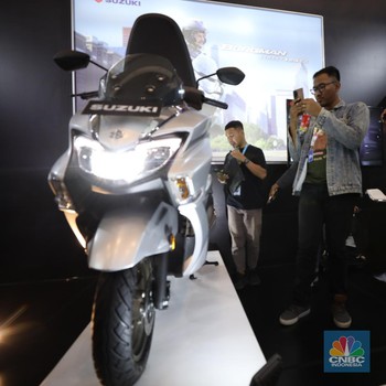 Penampakan Suzuki Burgman Mejeng di IMOS 2023 Jadi Sorotan