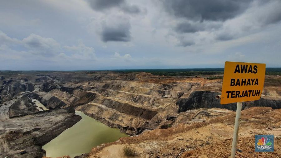 Tambang batu bara Asam-Asam yang dikelola PT Arutmin, anak usaha PT Bumi Resources Tbk (BUMI). (CNBC Indonesia/Firda Dwi Muliawati)
